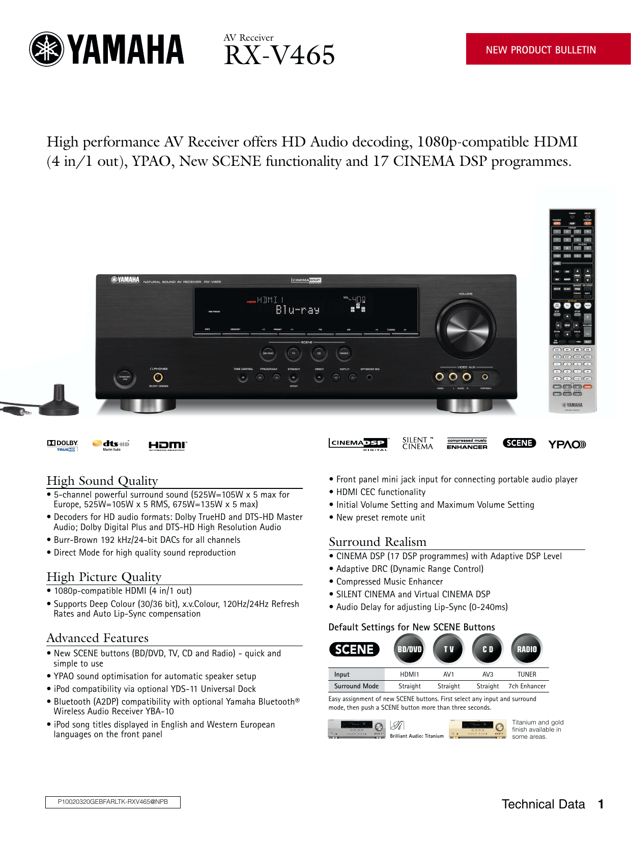Yamaha Natural Sound Av Receiver Rx V371 Manual Pdf : Yamaha Av
