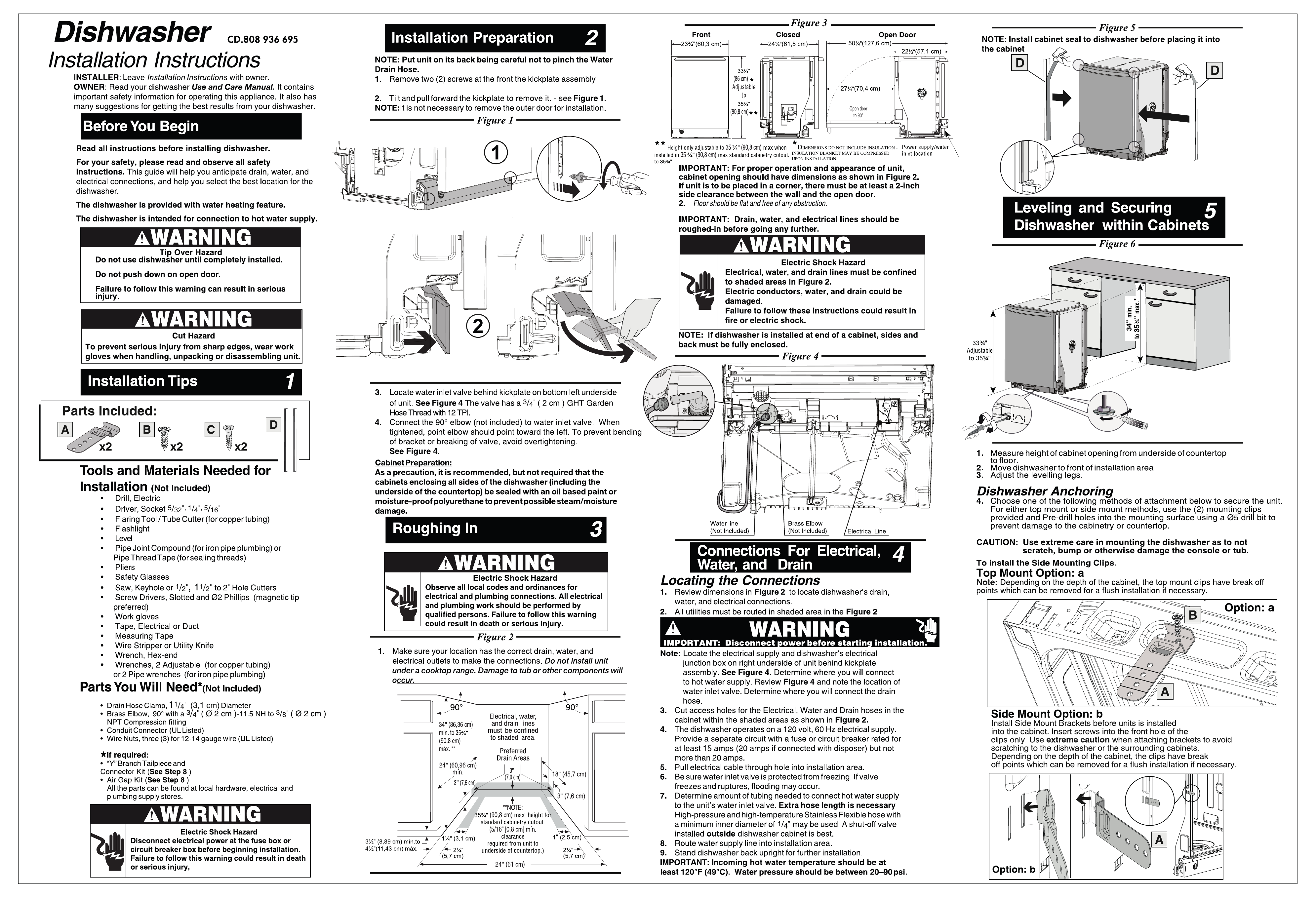 how to replace a dishwasher cabinet seal