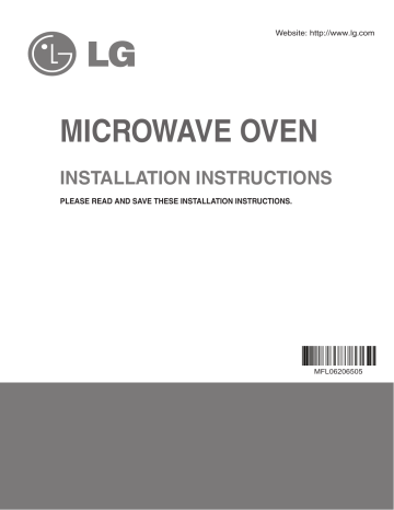 LG LMV2031ST Installation manual | Manualzz