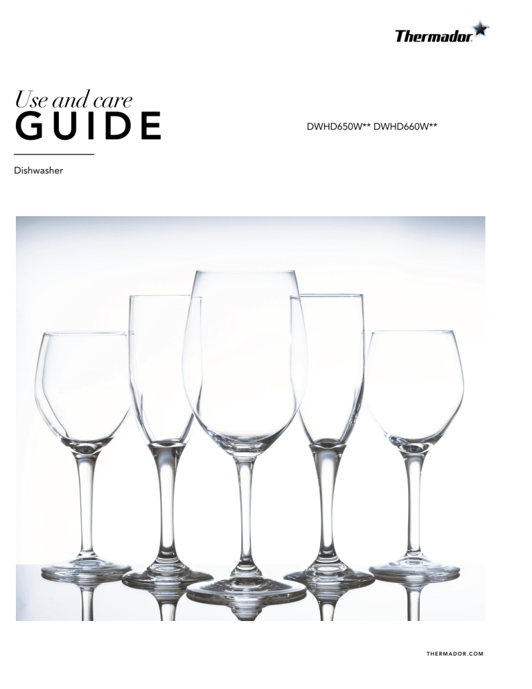 Thermador DWHD650WFP User guide | Manualzz