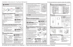 Frigidaire FFTR2021TW - Installation Instructions, Installation guide