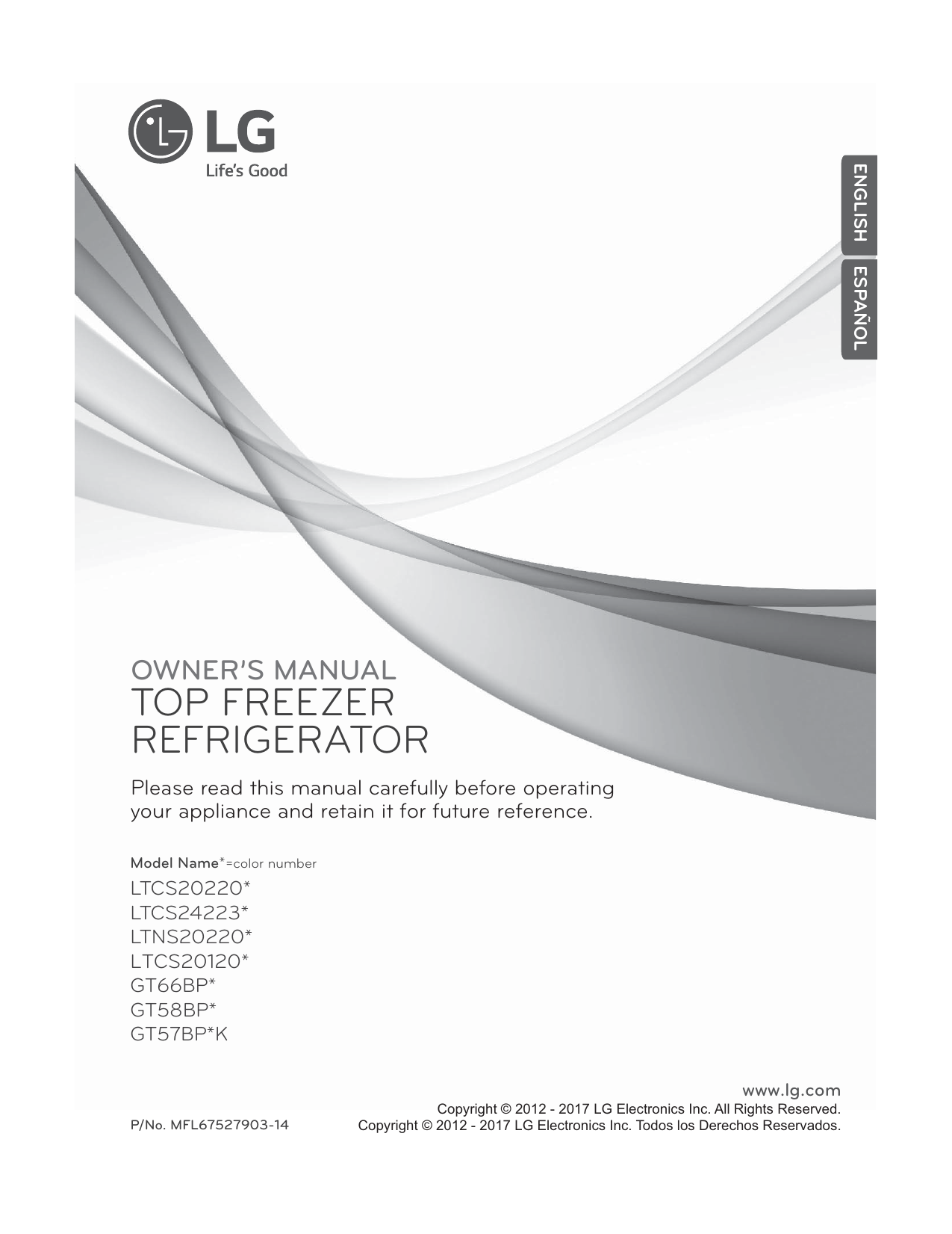 lg refrigerator model ltcs24223s