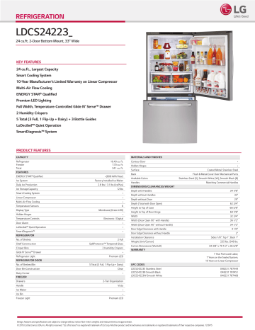 Lg Ldcs24223s Specification Manualzz