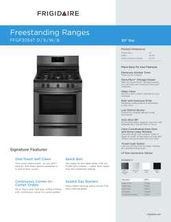 Frigidaire FFGF3054TS - Installation Instructions, Installation guide