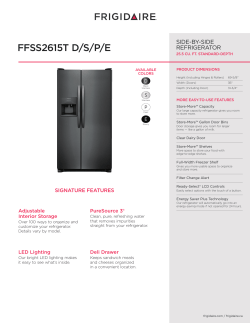 Frigidaire Ffss2615ts Installation Instructions Installation Guide Manual Owner S Guide Owner S Manual Specification User Guide Manualzz Com