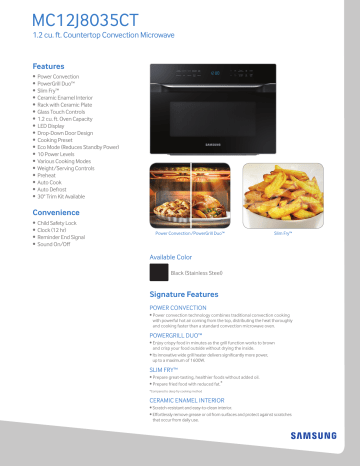 samsung model mc12j8035ct