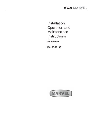 Marvel MA15CRS1XS Owner's Manual | Manualzz