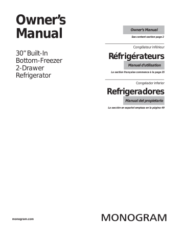 GE Monogram ZIC30GNHII Owner's Manual | Manualzz