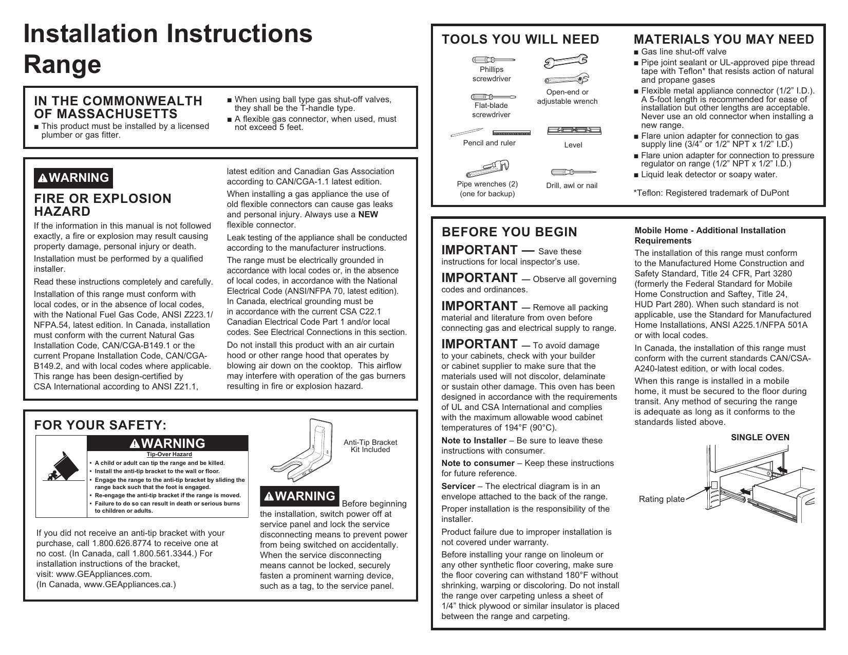 Installation manual