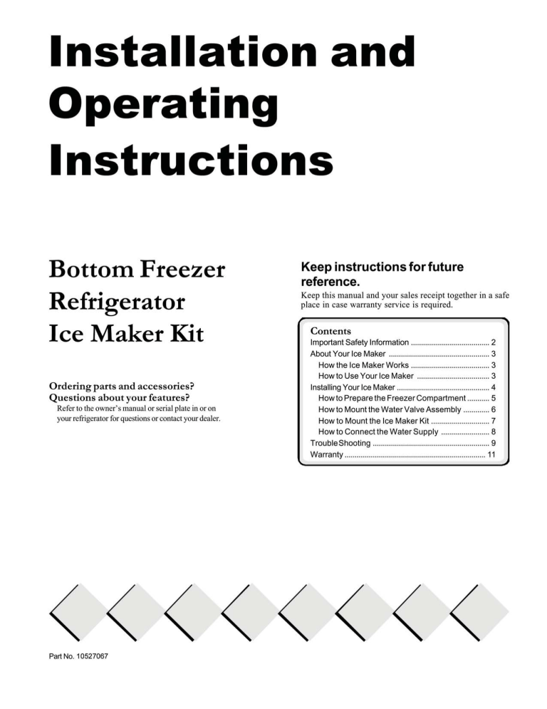 Ice Maker Kit Ic13b