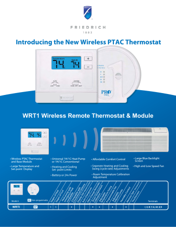 Friedrich Wireless Remote Thermostat & Base Module