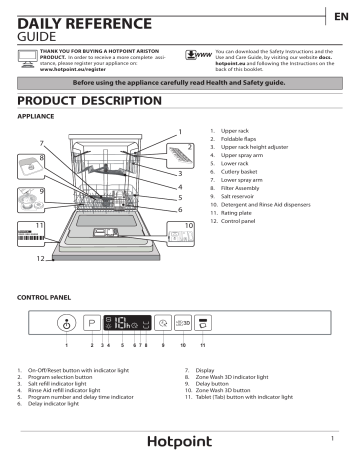 Hotpoint Hio 3c22 Ws C Uk Setup And User Guide Manualzz
