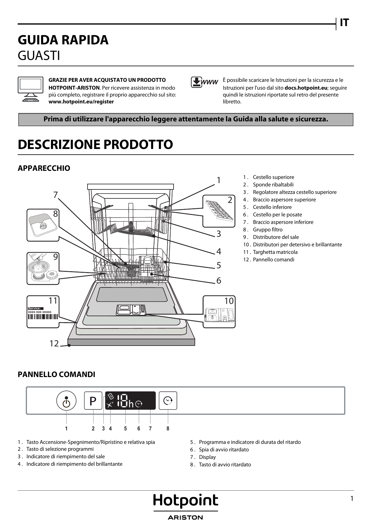 Whirlpool LTF 8M124 EU Manuale utente | Manualzz