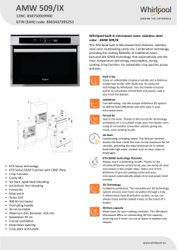 Horno microondas Integración Whirlpool - AMW 509/IX | Whirlpool España