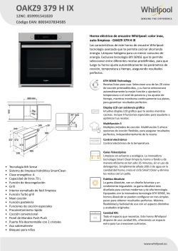 Horno WHIRLPOOL OAKZ9 379 H IX