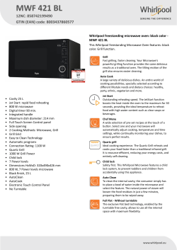 Whirlpool MWF 421 BL - Owner's manual, User guide, User manual |  manualzz.com