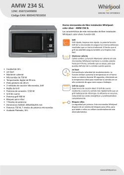 Whirlpool AMW 234 SL - Owner's manual, User guide, User manual |  manualzz.com