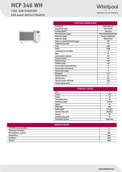 Whirlpool MCP 346 WH - Owner's manual, User guide, User manual |  manualzz.com