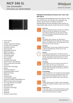 Whirlpool MCP 346 SL - Owner's manual, User guide, User manual |  manualzz.com