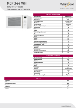 Whirlpool MCP 344 WH - Owner's manual, User guide, User manual |  manualzz.com