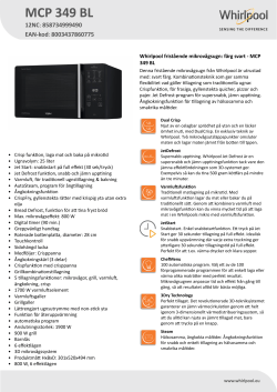 Whirlpool MCP 349 BL - Naudotojo gidas, Savininko vadovas, Vartotojo  vadovas | manualzz.com