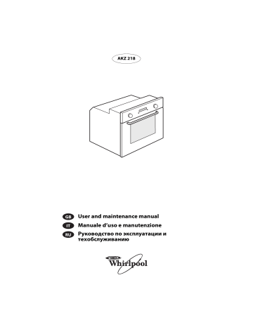 Whirlpool AKZ 218/IX Instruction for Use | Manualzz