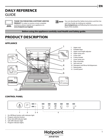 HOTPOINT/ARISTON HRIE 2B19 Setup and user guide | Manualzz
