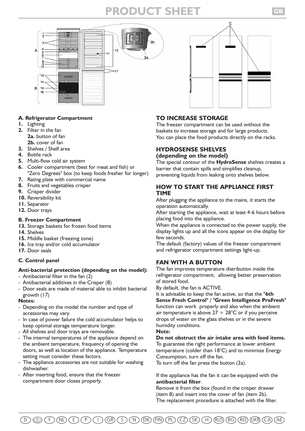 Indesit Demo Kgn5492 A2 Fresh Instruction For Use Manualzz
