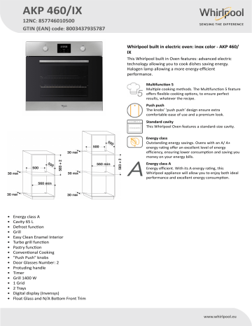 Духовой шкаф whirlpool akp 460 ix инструкция