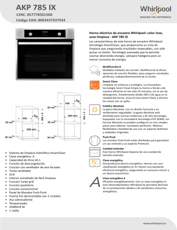 Horno Whirlpool - AKP 785 IX | Whirlpool España