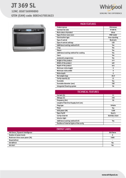 Whirlpool JT 369 SL - Manual, Owner's manual, User guide, User manual |  manualzz.com