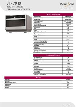 Whirlpool JT 479 IX - Owner's manual, User guide, User manual | manualzz.com