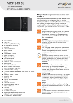Whirlpool MCP 349 SL - Owner's manual, User guide, User manual |  manualzz.com