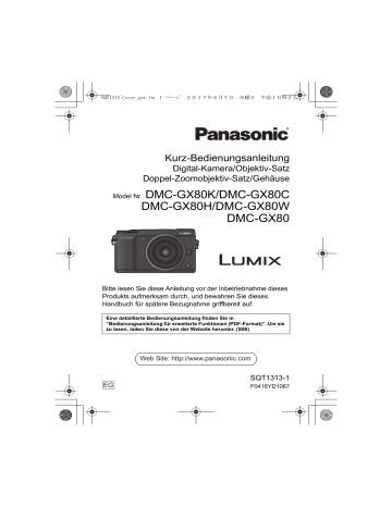 Panasonic DMCGX80EG Benutzerhandbuch | Manualzz