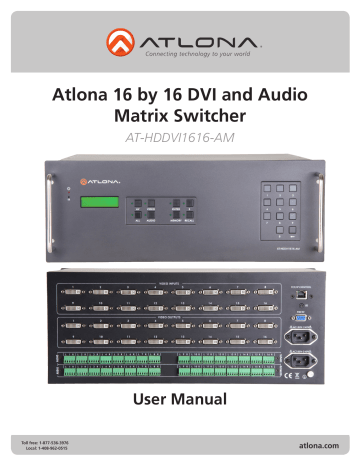 Atlona Marine Radio AT-HDDVI1616-AM User manual | Manualzz