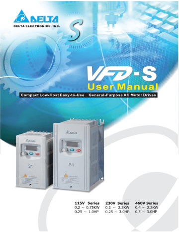 Delta Electronics Welder 460V Series Operating Manual | Manualzz