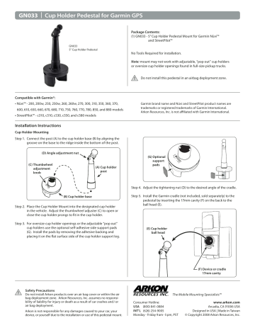 Arkon Marine GPS System GN033 User manual | Manualzz