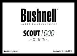 Bushnell Scout 1000 Arc User Manual Manualzz Com