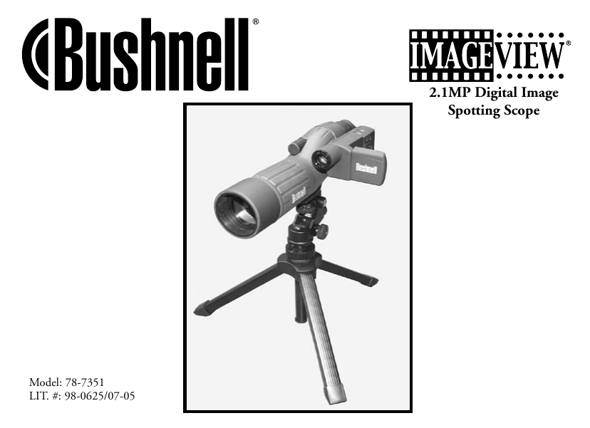 Bushnell Telescope 787351 User manual Manualzz