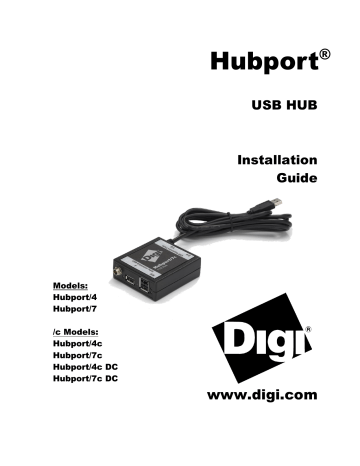 Digi Switch Hubport/4c DC User manual | Manualzz