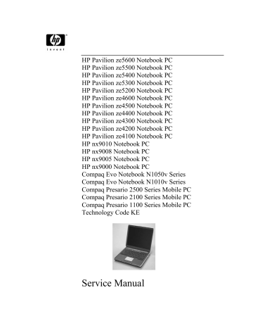HP (Hewlett-Packard) Tablet Accessory ZE4100 User manual | Manualzz