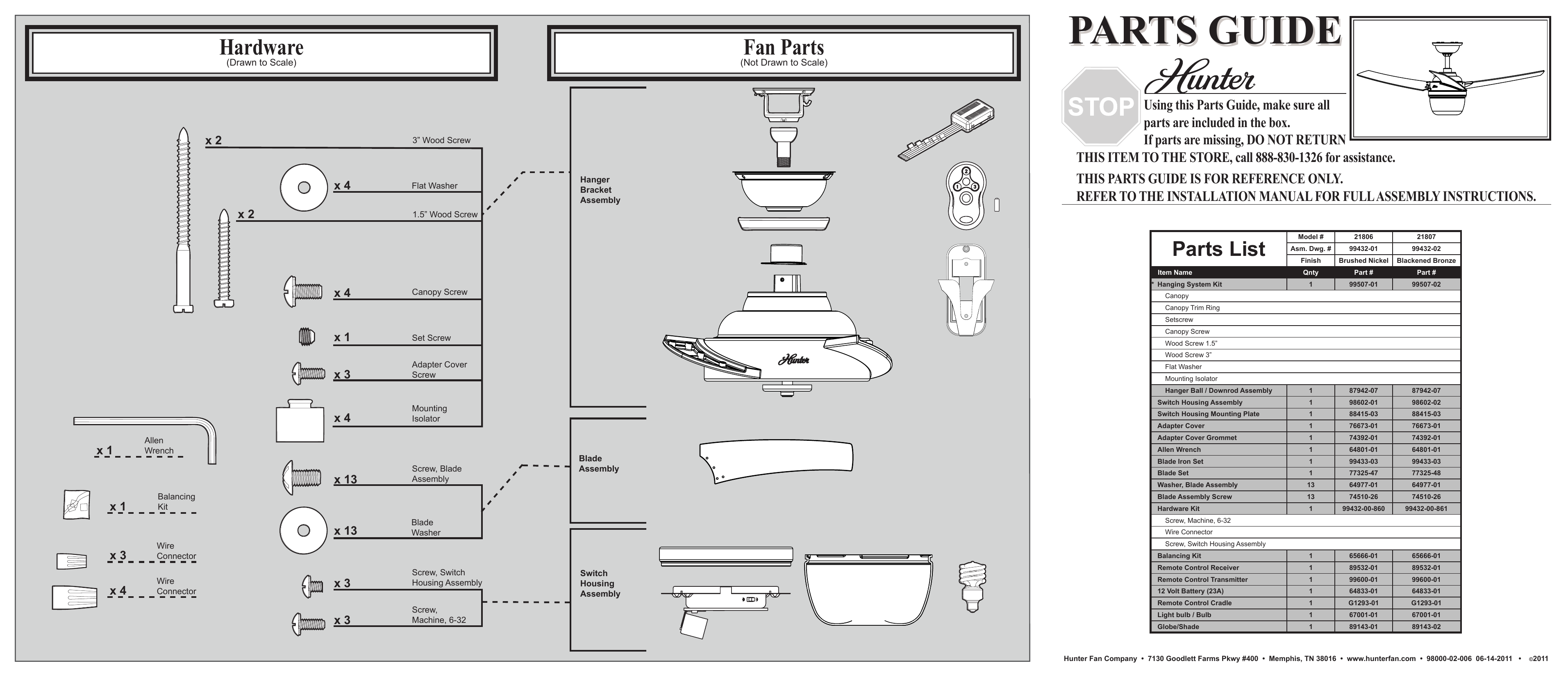 Hunter Fan Outdoor Ceiling Fan 21806 User Manual Manualzz Com