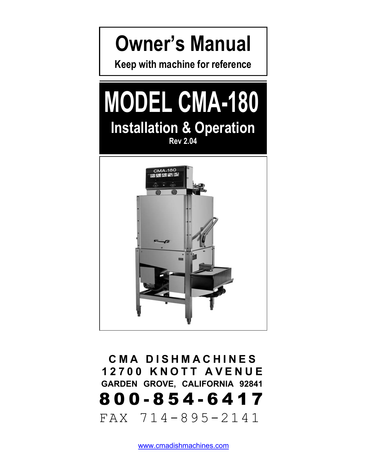 CMA Dishmachines Model 180-VL Operation Animation Nov 2012, 52% OFF