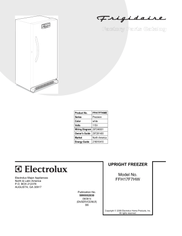 Frigidaire Freezer Ffh17f7hw Ffh17f7hw User Manual Manualzz