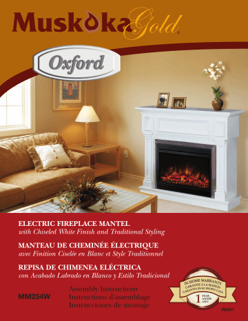 Greenway Home Products Indoor Fireplace MM254W User manual | Manualzz