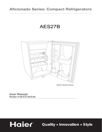 Haier Aes44 Aes27w Aes27bpg Refrigerator Aes27 Aes44vs Aes44bpg Aes44b Aes27 Aes44w User Manual Manualzz