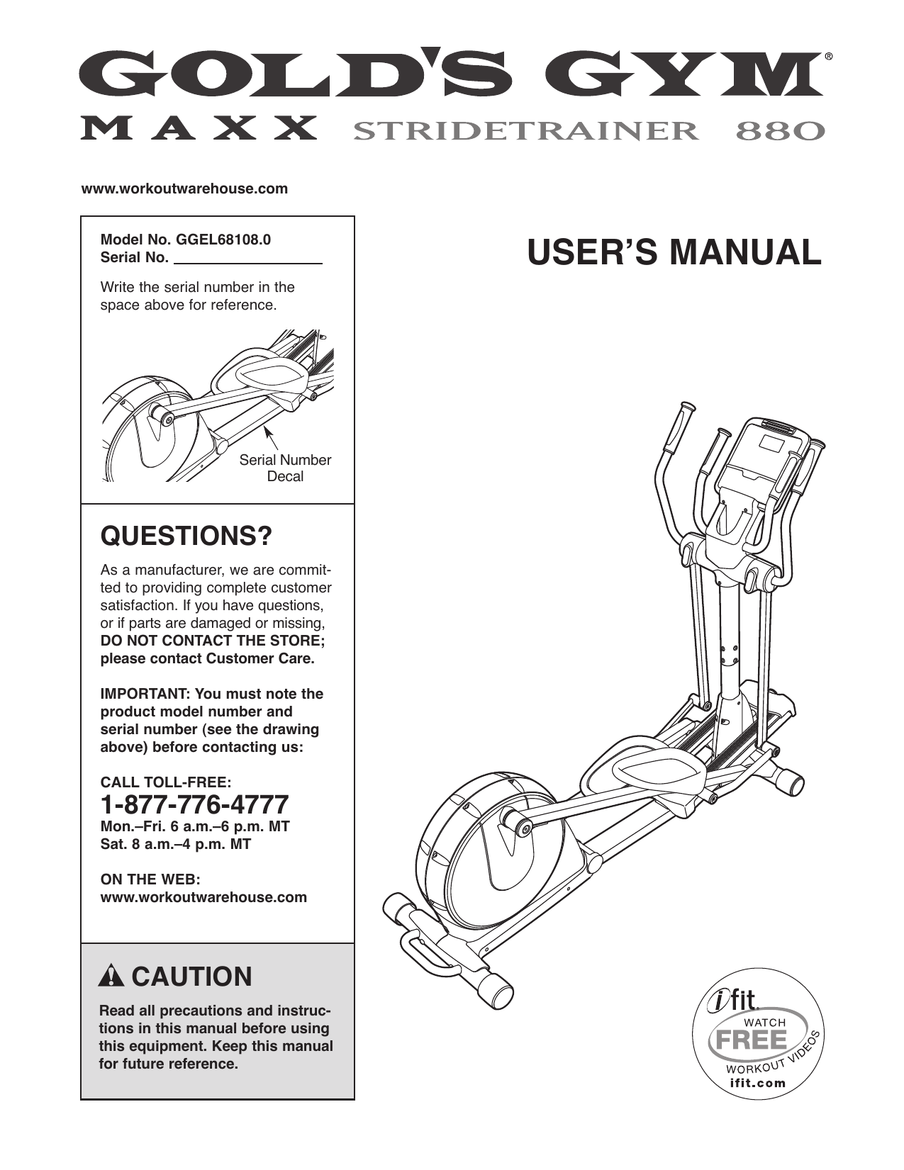 grand power exercise bike user manual