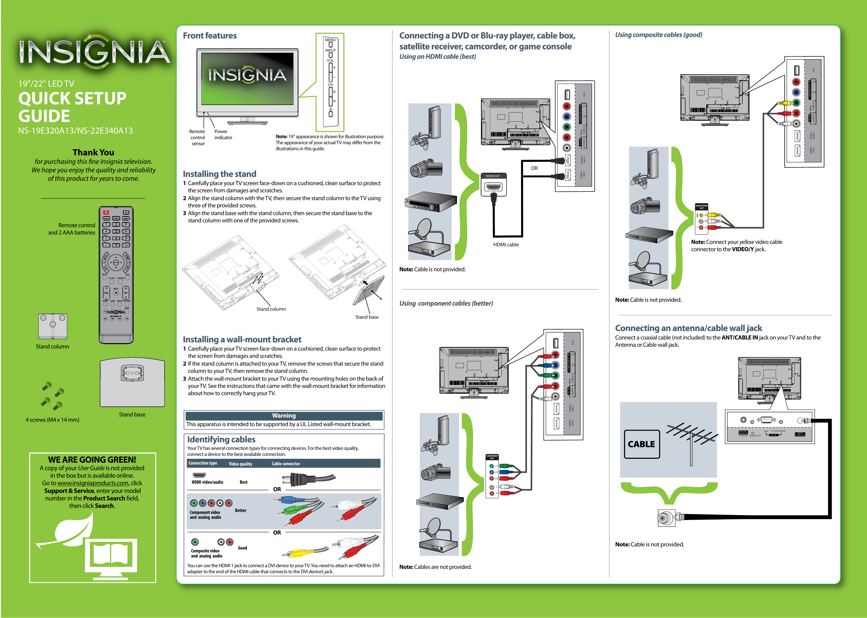 Insignia tv input no signal