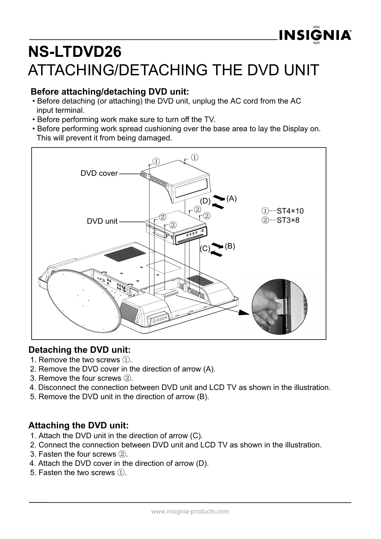 Insignia Tv Dvd Combo Ns Ltdvd26 Ns Ltdvd26 User Manual Manualzz