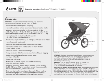 instep ez strider jogging stroller